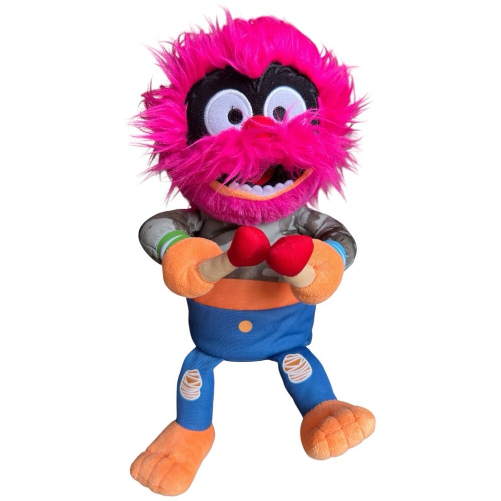 Vintage Disney Jr Muppet Babies Rockin’ Animal Animated Plush 12” Talks Sings Dr